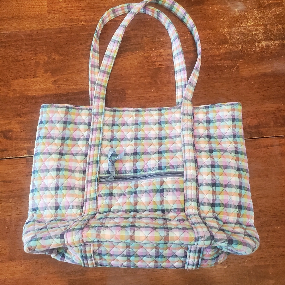 Multicolor Quilted Tote Bag